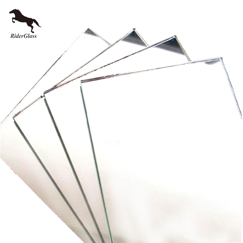 4-6mm CE and ISO9001 Beveled Mirror Squares Sheet Glass Looking Mirrors