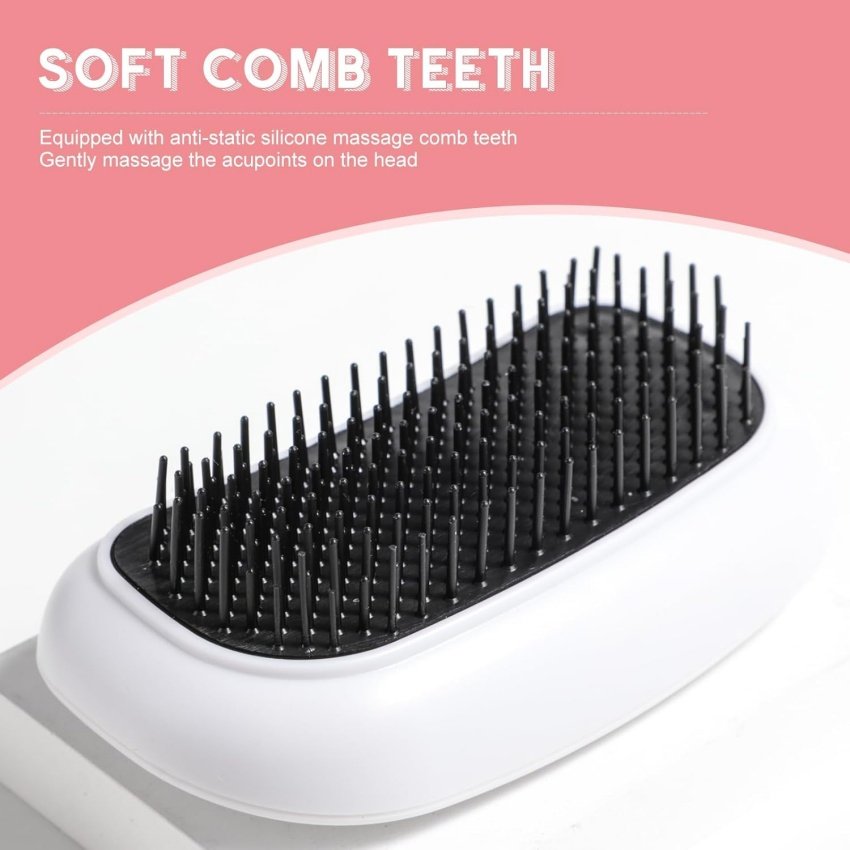 Portable Vibrating Electric Scalp Massager Hair Scrubber Hairbrush Comb