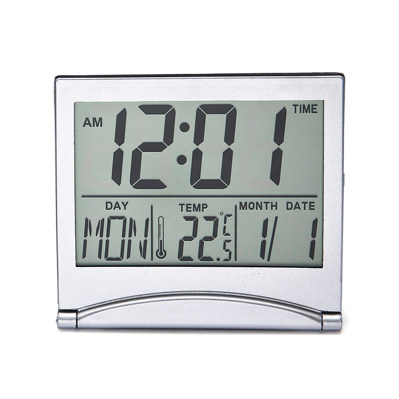 Desk Display Timer LCD Dementia Calendar Small Day Retro Alarm Digital Flip Clock