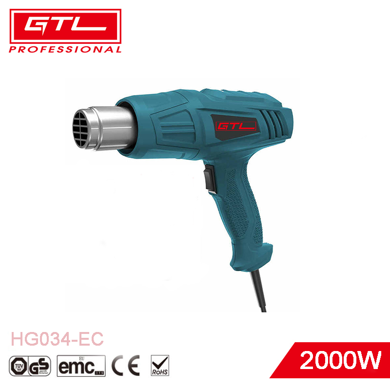 2000W Heat Air Gun Variable Temperature with Nozzle (HG034-EC)