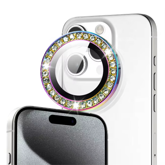 Защитное стекло для камеры iPhone 12-16 Pro Max Crystal Diamond