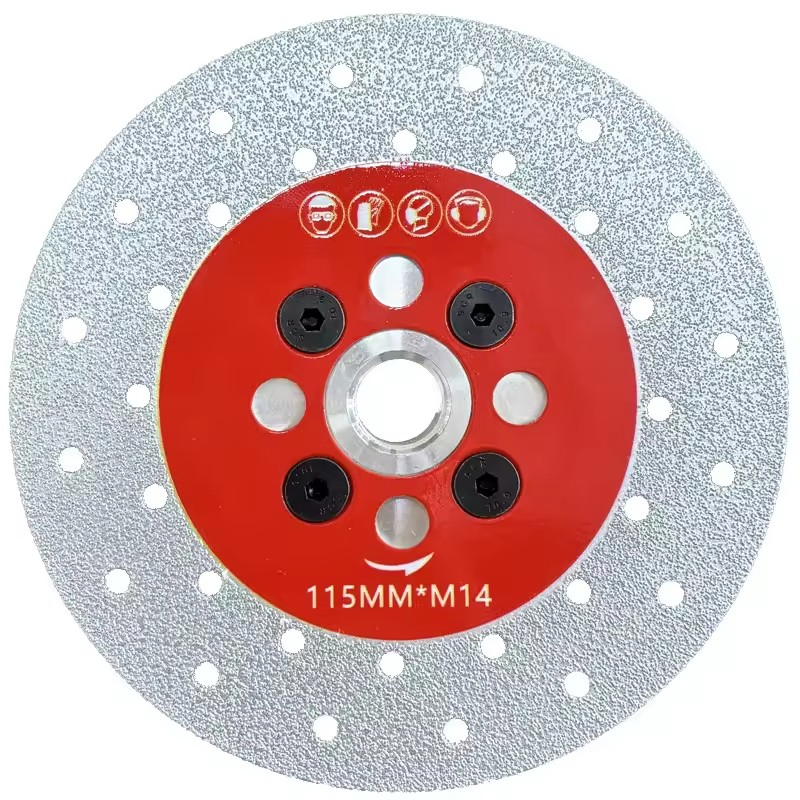 Double Sided Vacuum Brazed Diamond Cutting Disc M14 Thread