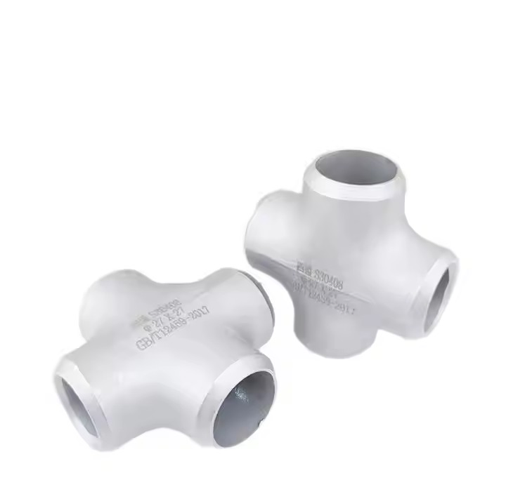Flat Welded Stainless Seamless 4 Way Cross in 316L 347H 2205