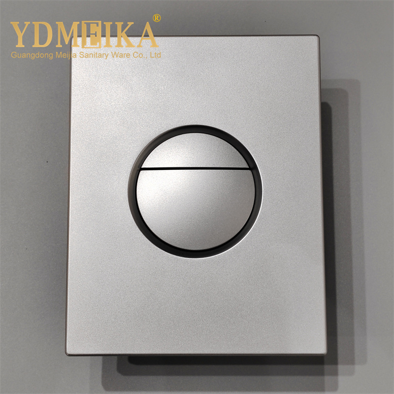 Sanitary Ware Bathroom Light Luxury Matte Silver Color Concealed Toilet Cistern Toilet Flushing Button Panel