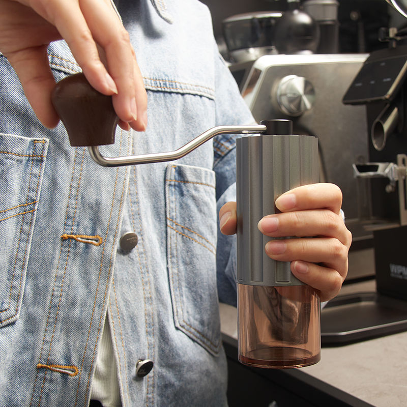 Adjustable Manual Coffee Grinder with ABS Body and Conical Burr
