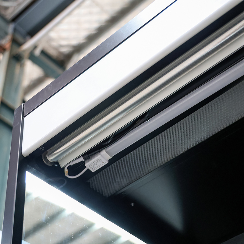 Commercial Double Air Curtain Plug-in Fruits & Vegetables Air Cooler Open Display Fridge