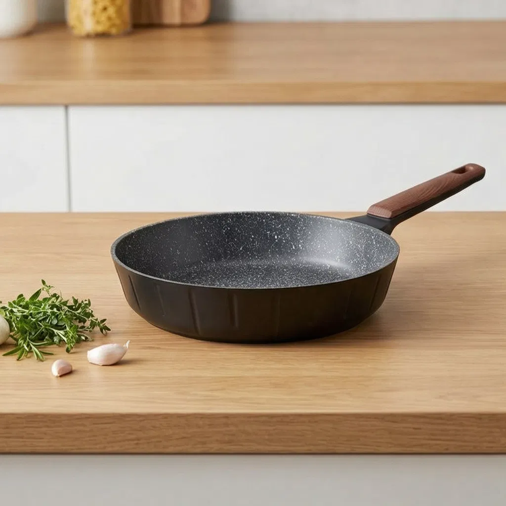 Kitchen Appliance Easy to Clean Cooking Skillet Frying Pan with Induction Bottom