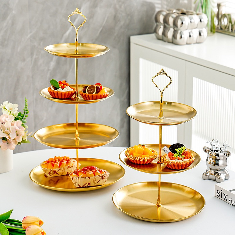 Chic Simple Style Cake Pastry Stand Bamboo Wood