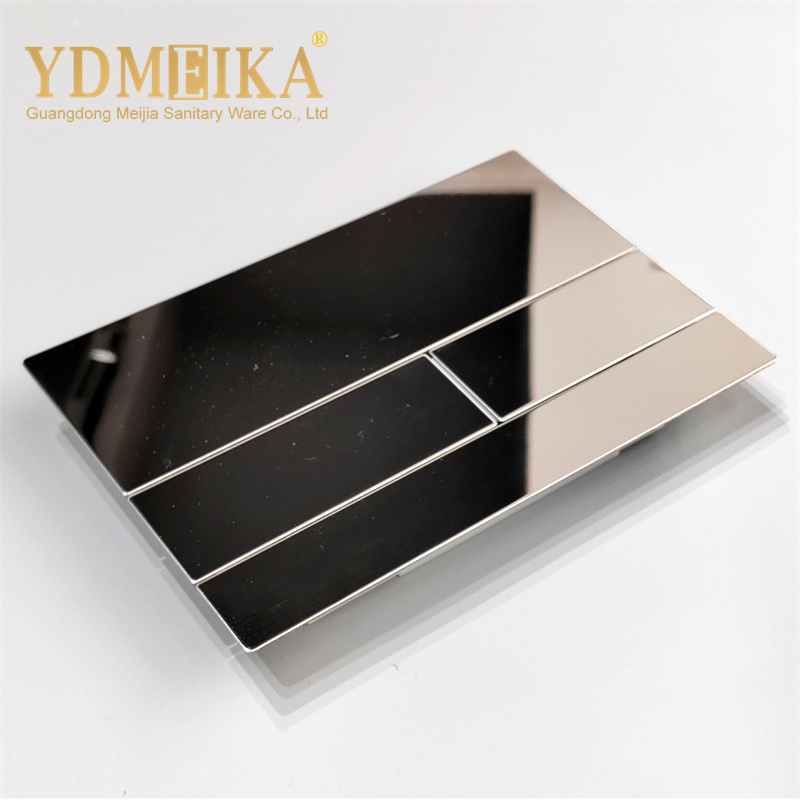 Toilet Water Tank Stainless Steel Dual Flush Button Silver Color Square Concealed Cistern Flush Button Panel