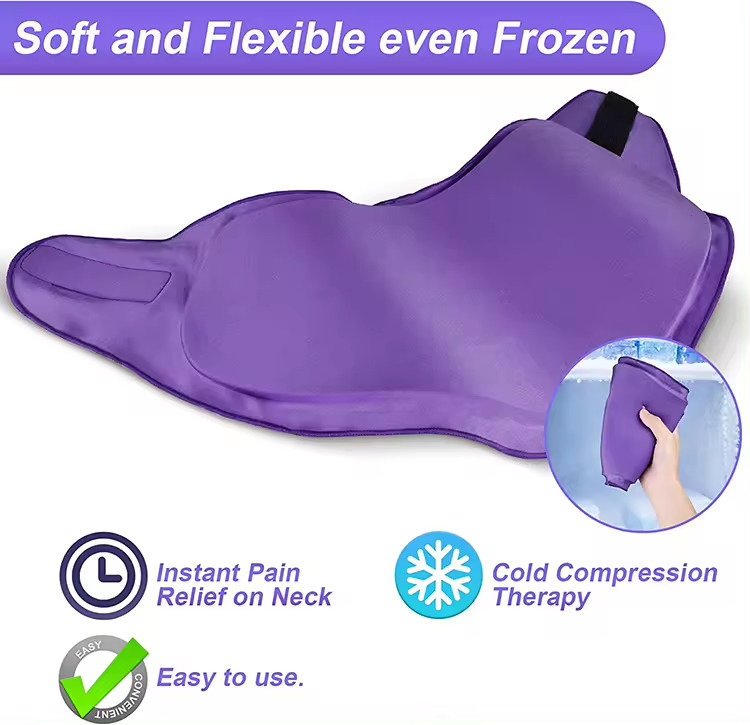 2024 New Products Health Care Supplies Reusable Hot Cold Compress Gel Ice Pack Shoulder Cooling Neck Wrap