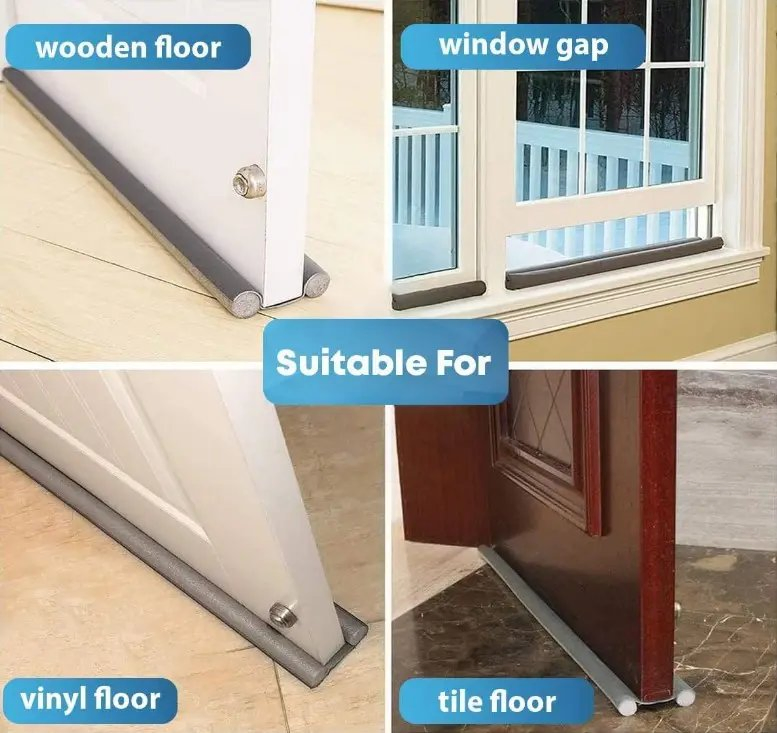 Free Sample Flexible Door Bottom Sealing Strip Stopper Door Weatherstrip Guard