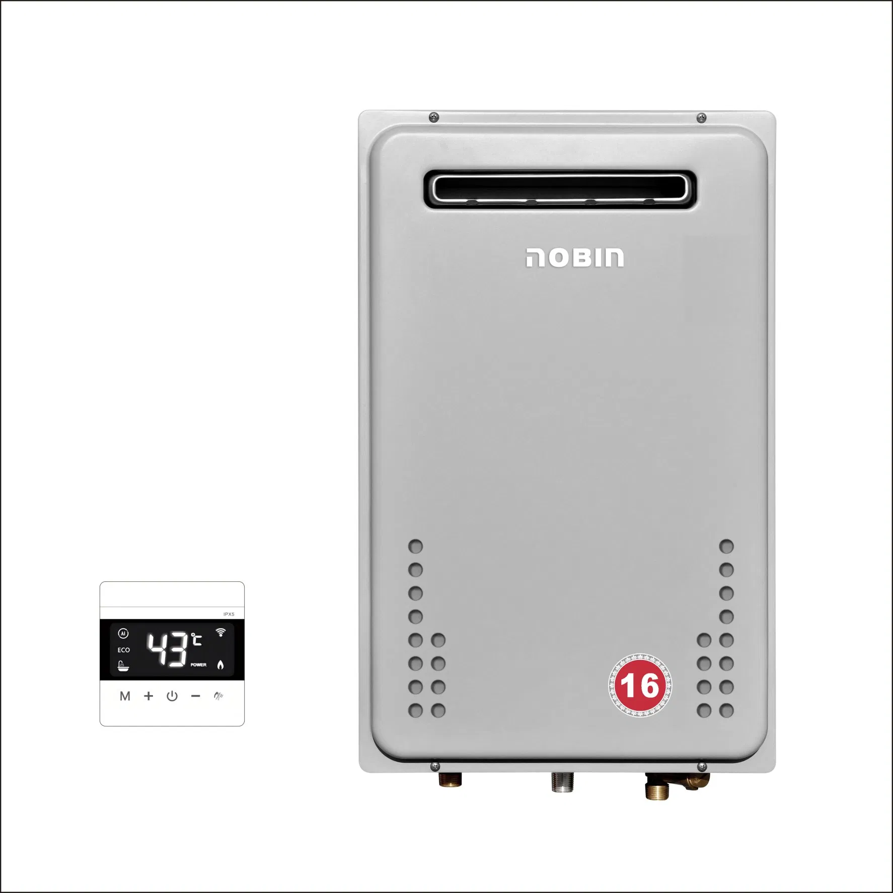 Проточный газовый водонагреватель для улицы с умным управлением