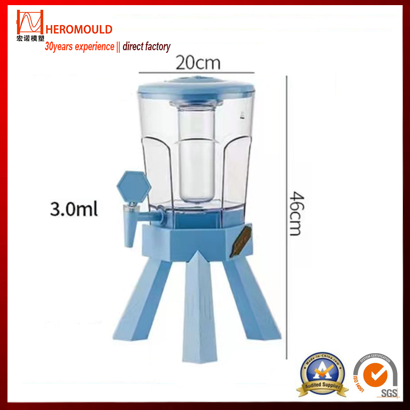 3 Liter LED Promotional Draft Beer Dispenser Drink Dispenser Juice Dispenser with Ice Tube Cooling Beer Tower Drink Tower