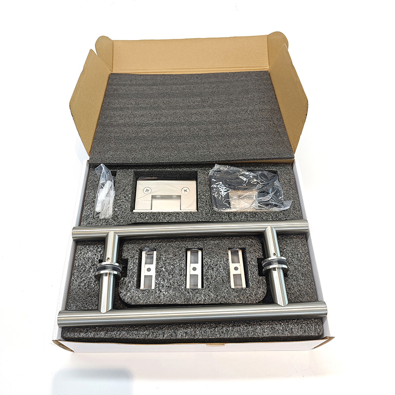 Modern Chrome Polished Fitting Factory Frameless Sliding Hardware Wholesale Brass Brushed Nickel Shower Room Glass Door Bathroom Accessories Hinge Combo