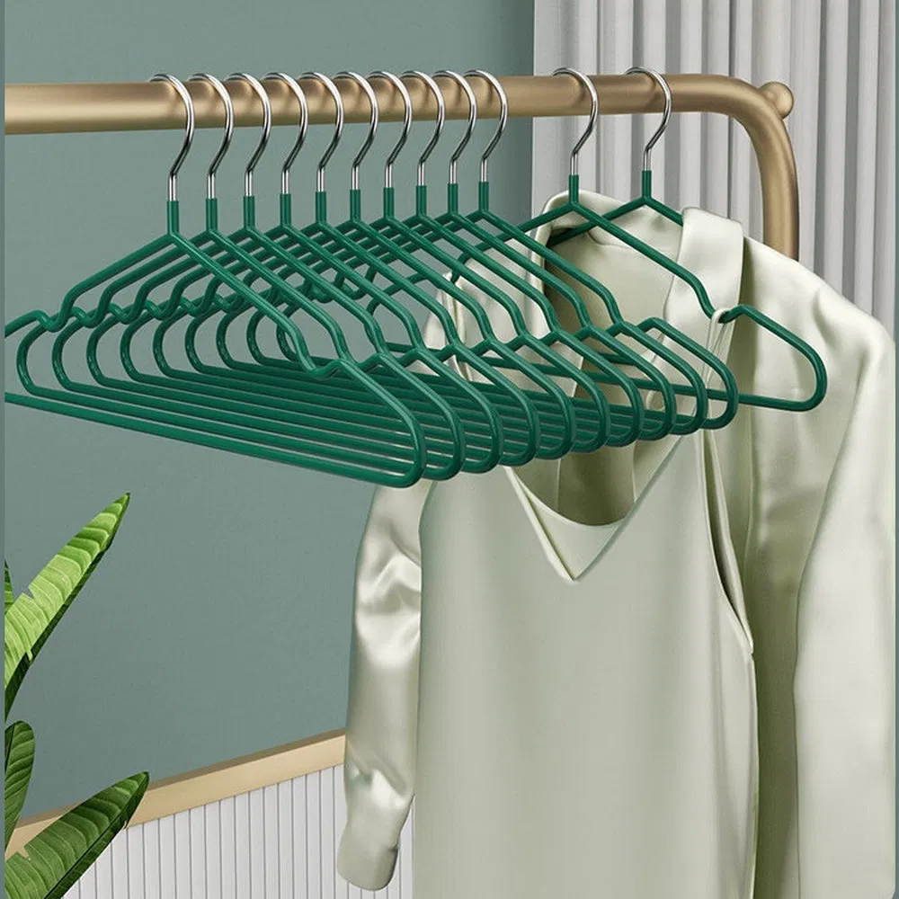 Прочная вешалка для одежды с ПВХ покрытием RY42123
