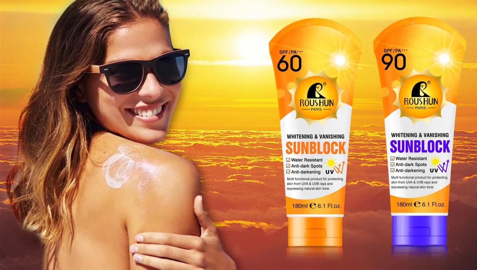 Roushun Protective Hydration Whitening SPF 90 Sunscreen