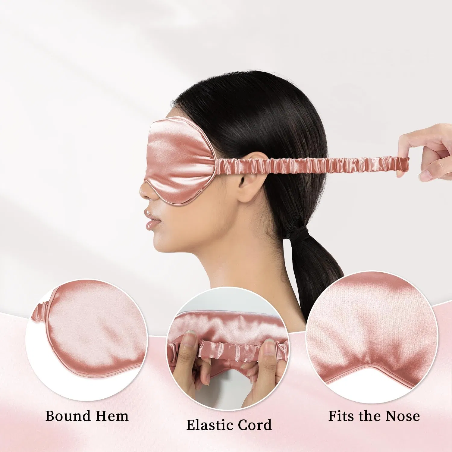 Satin Pillowcase Gift Set with Eyemask, Scrunchie