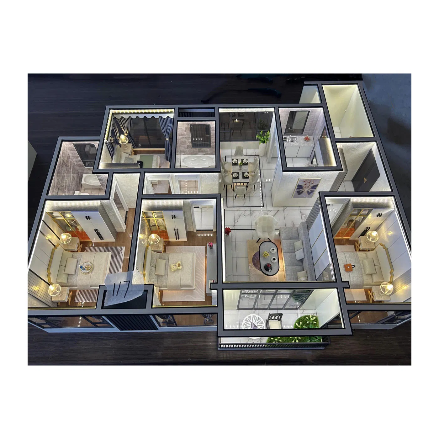 3D High-Quality Interior Furniture Layout Micro Customized Building Model