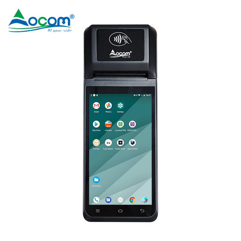 POS Retail System Smart POS with 58mm Printer Andorid 12 4G Communication 3G+16g Memory+NFC POS Terminal Android