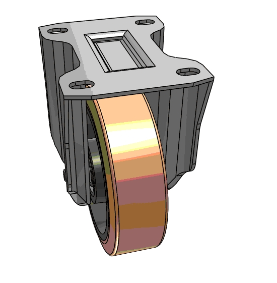 Yikong Tr 160mm Polyurethane Caster Wheel for Industry Trolley Agv AMR Durable Diameter Caster Wheels