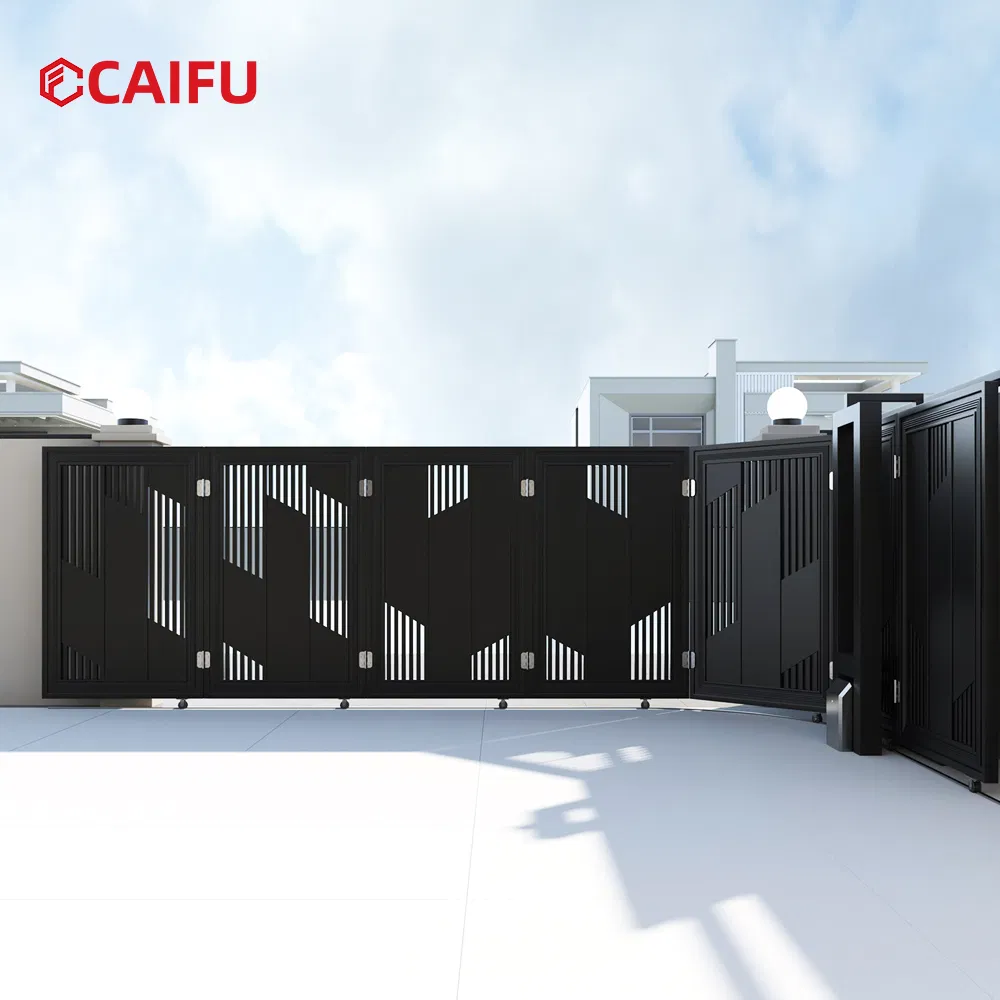 Turning Gate 90° Right-Angle Corner Automatic Sliding Gate for Courtyard Entrance