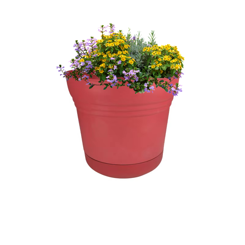 Горшки цветочные пластиковые декоративные