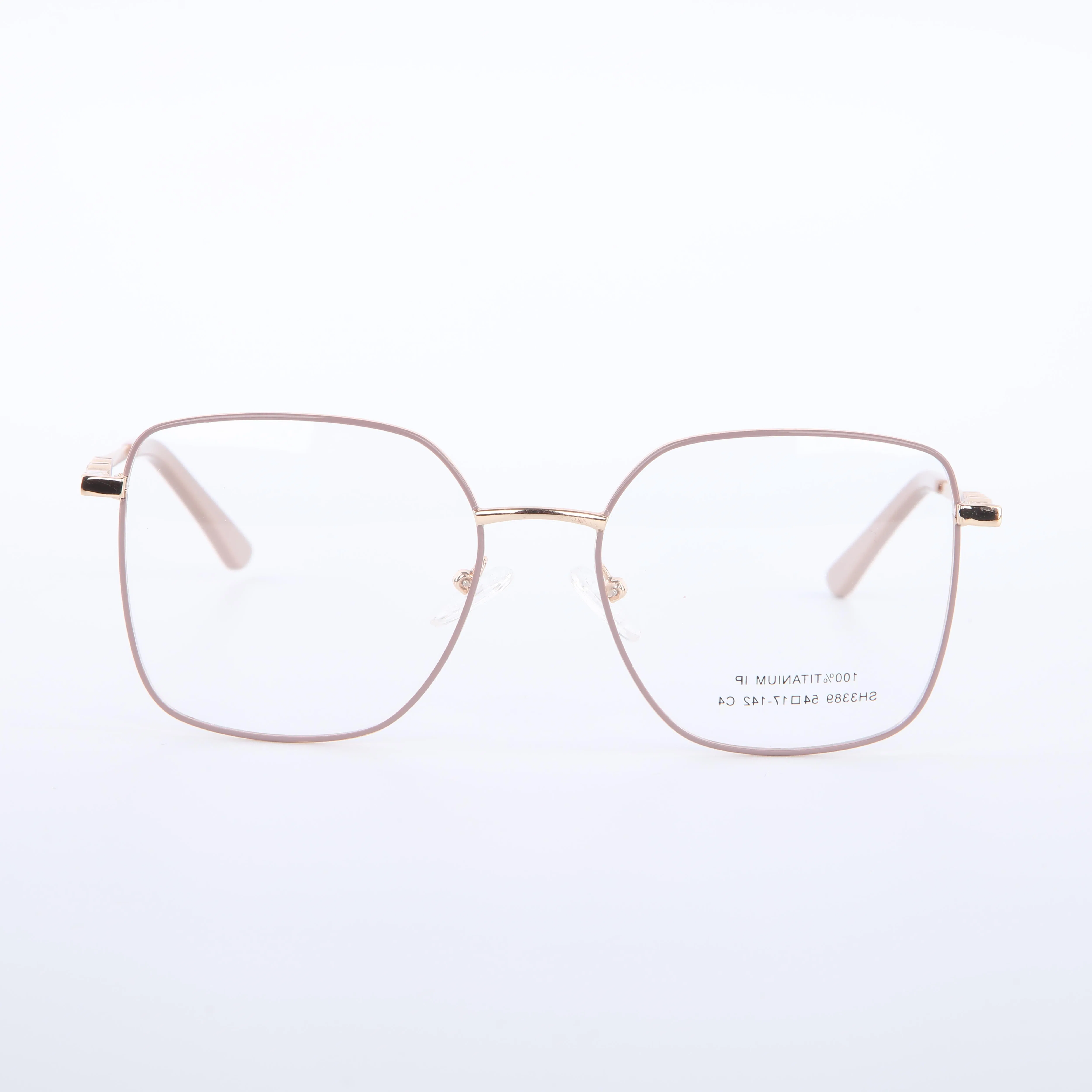 Durable Stainless Square Glasses with Stylish Clips-on Sunglasses Design