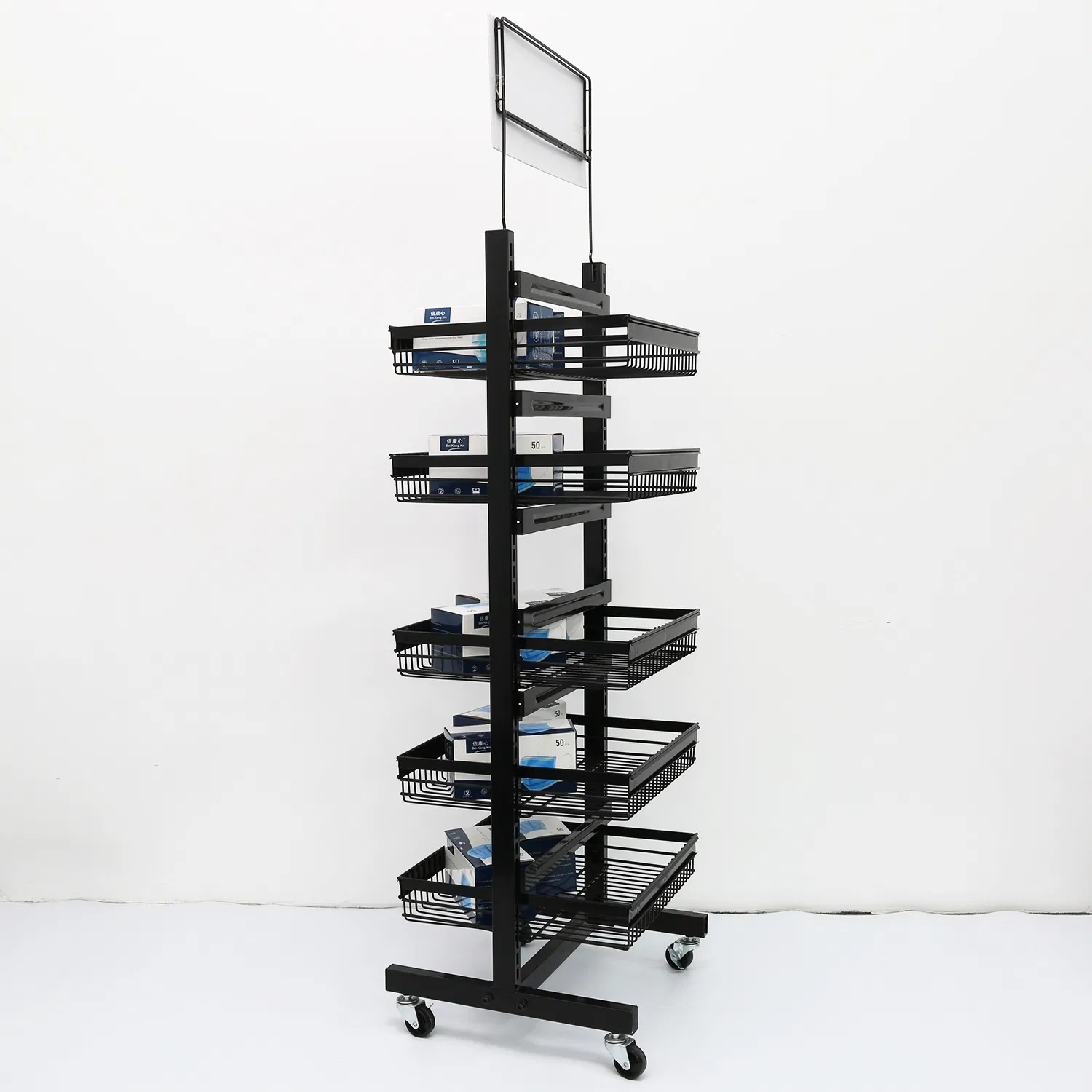 Metal Storage Shelving for Supermarket Display Stand and Grocery Store Candy Display