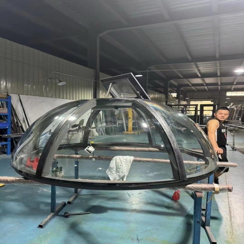 Премиум раздвижная алюминиевая веранда с остеклением