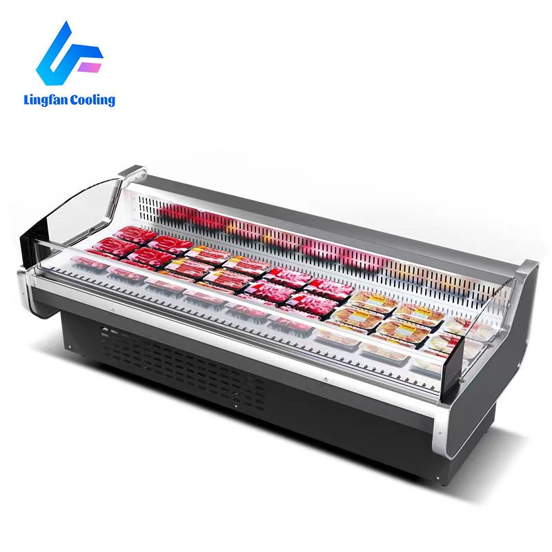 Commercial Refrigerator Horizontal Freezer Freezer for Supermarket Cold Food Freezing