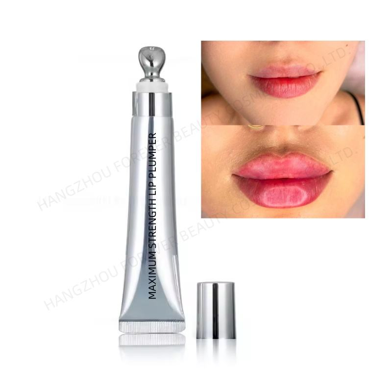 Maximum Lip Volume Strong Effect Blurred Lip Plumper 20ml Silver Squeeze Lip Volumizer Gloss Private Label