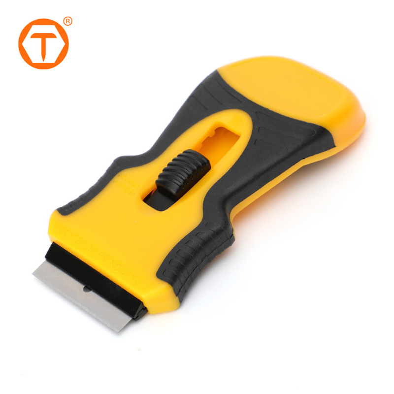 ABS TPR Material Professional Window Razor Blade Scraper Carbon Steel Blade Putty Knife