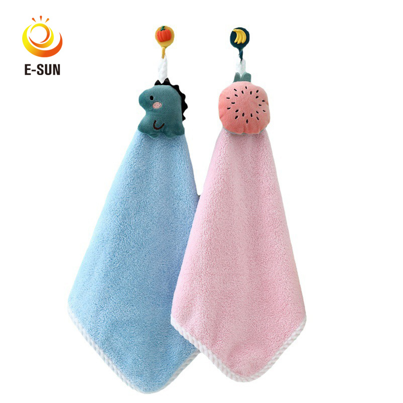Esun Super Soft Hanging Hand Towels for Kitchen Bathroom