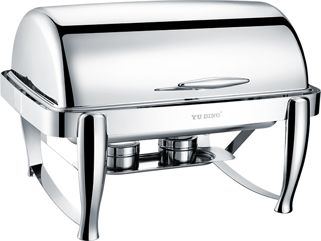 Stainless Steel Hollow Bottom Rectangular Chafing Dish with 9L