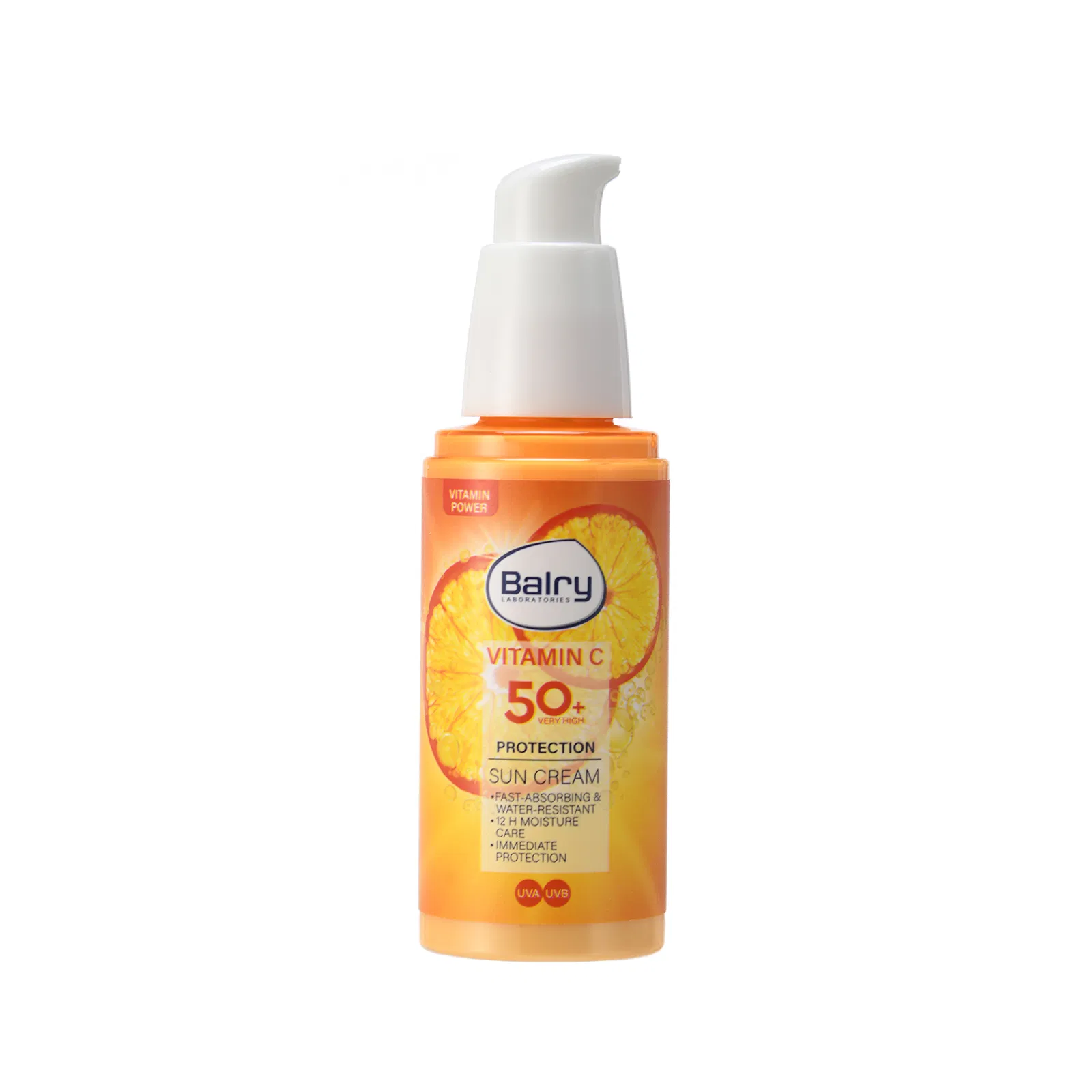 Natural Vitamin C Anti-Aging Sunscreen Cream with Zinc Protection SPF50