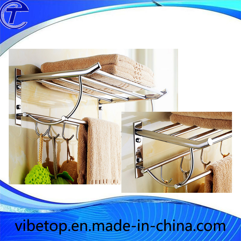 Multifunction Black Bathroom Towel Rack