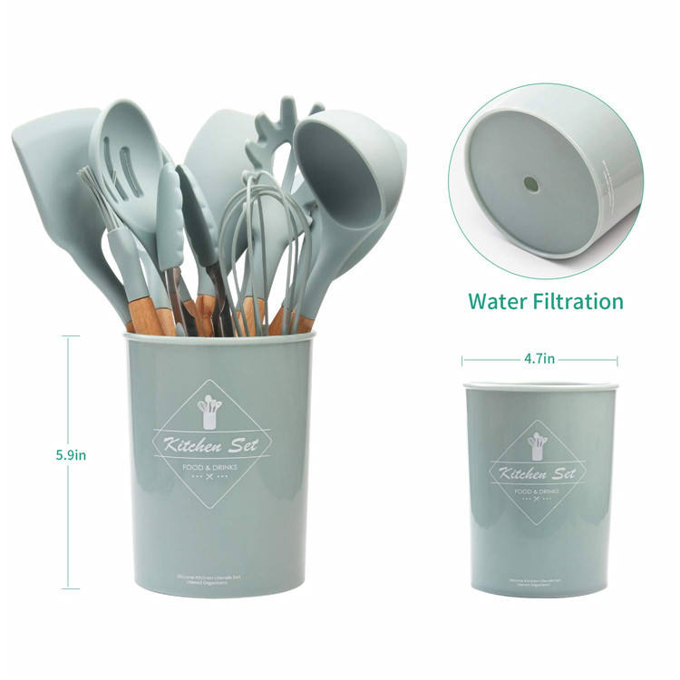 Good Quality Kitchen Accessories Cooking Tools Wood Handle Cooking Kitchen Utensils Set