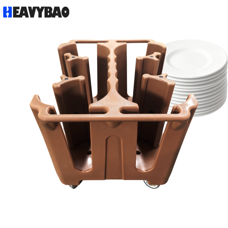 Heavybao Wholesale Price Restaurant Catering Kitchen Plate Dish Collection Cart Trolley