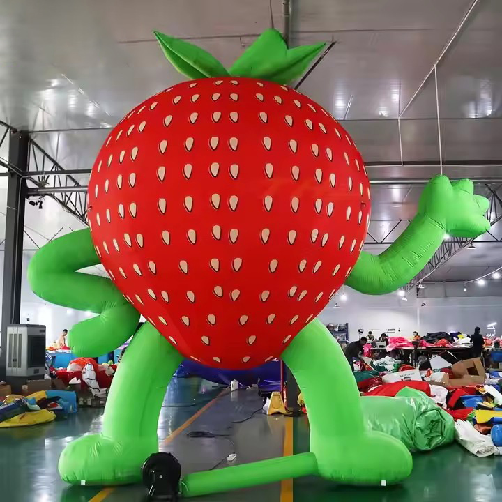 Boyi Inflatable Strawberry Balloon Inflatable Balloon Fruit Strawberry