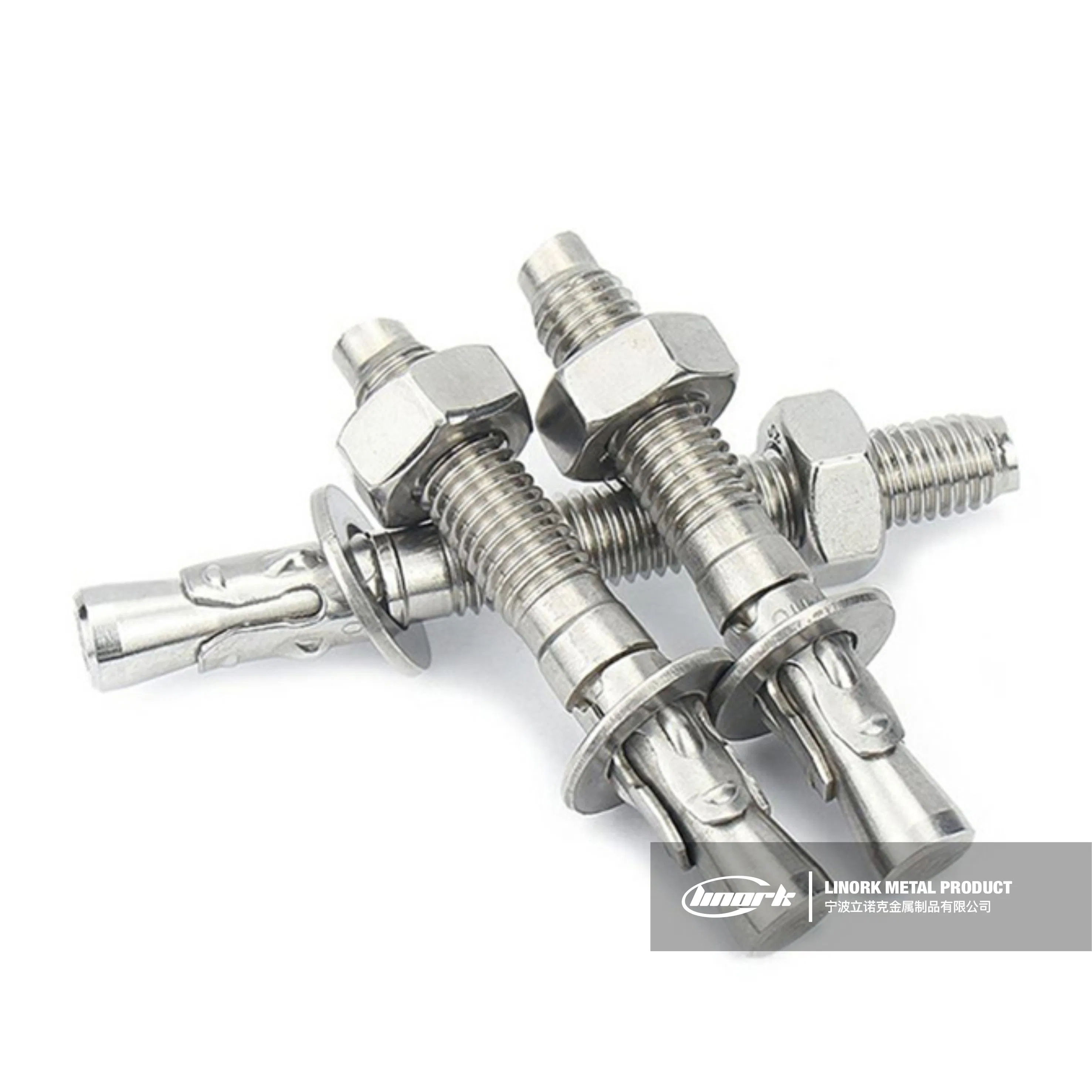 Durable Expansion Wedge Silver Galvanized Anchor Bolts