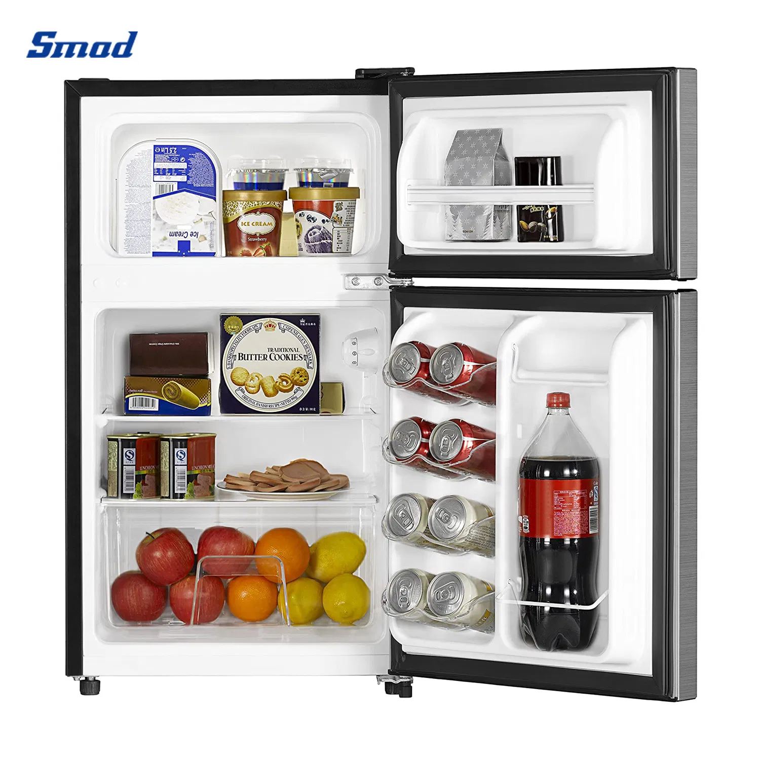 Home Small 3.3 Cuft Mechanical Control Manual Defrost Top Freezer Fridge