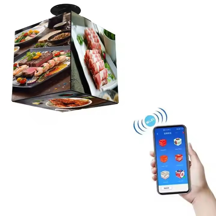 Indoor LED Cube Screen Seamless 90 Degree Right Angle Advertising Video Wall Corner LED Display Screen