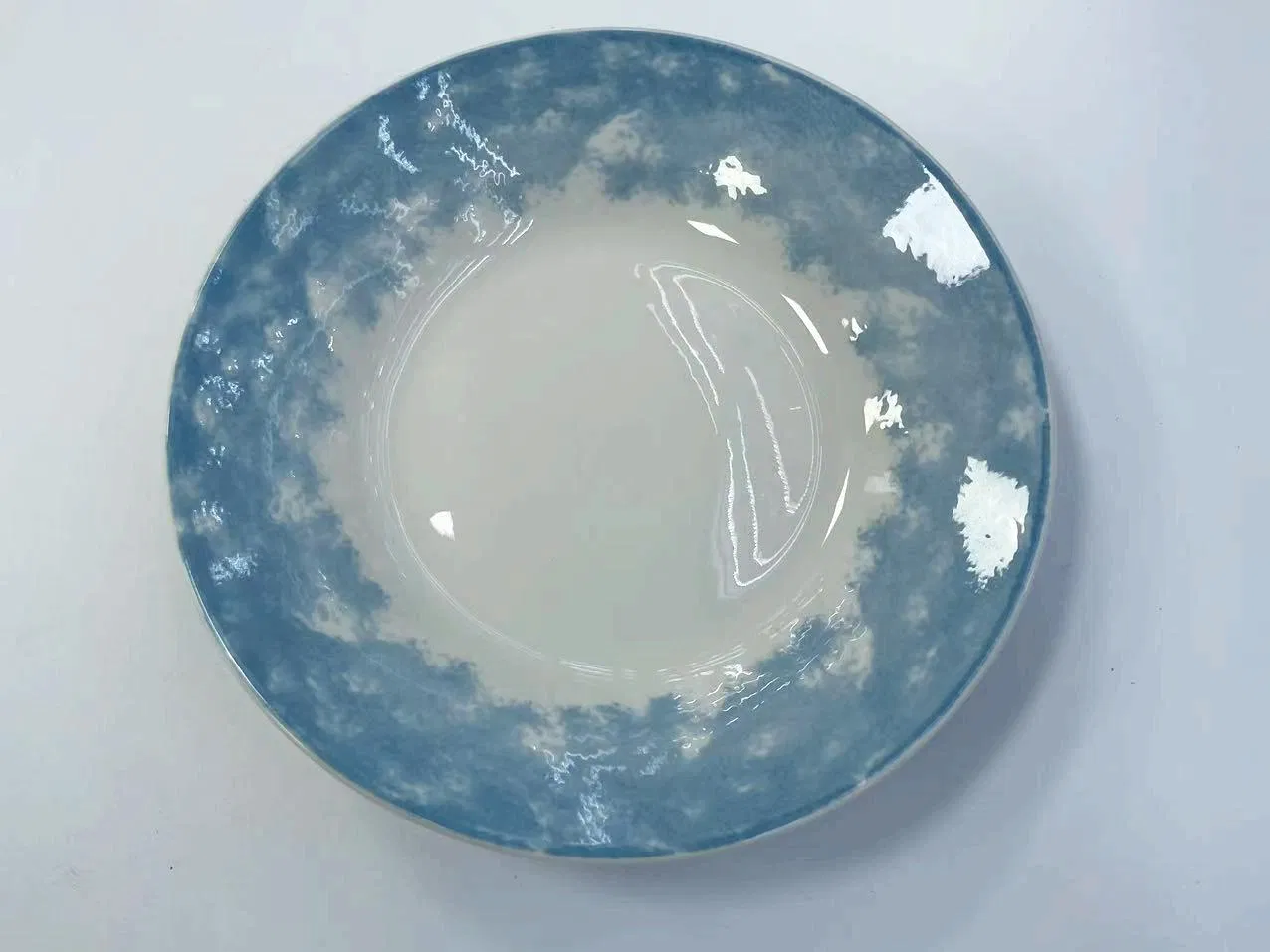 Eco-Friendly Healthy Pad Printing 1 Soup Plate 8" Porcelain Ceramic Tableware