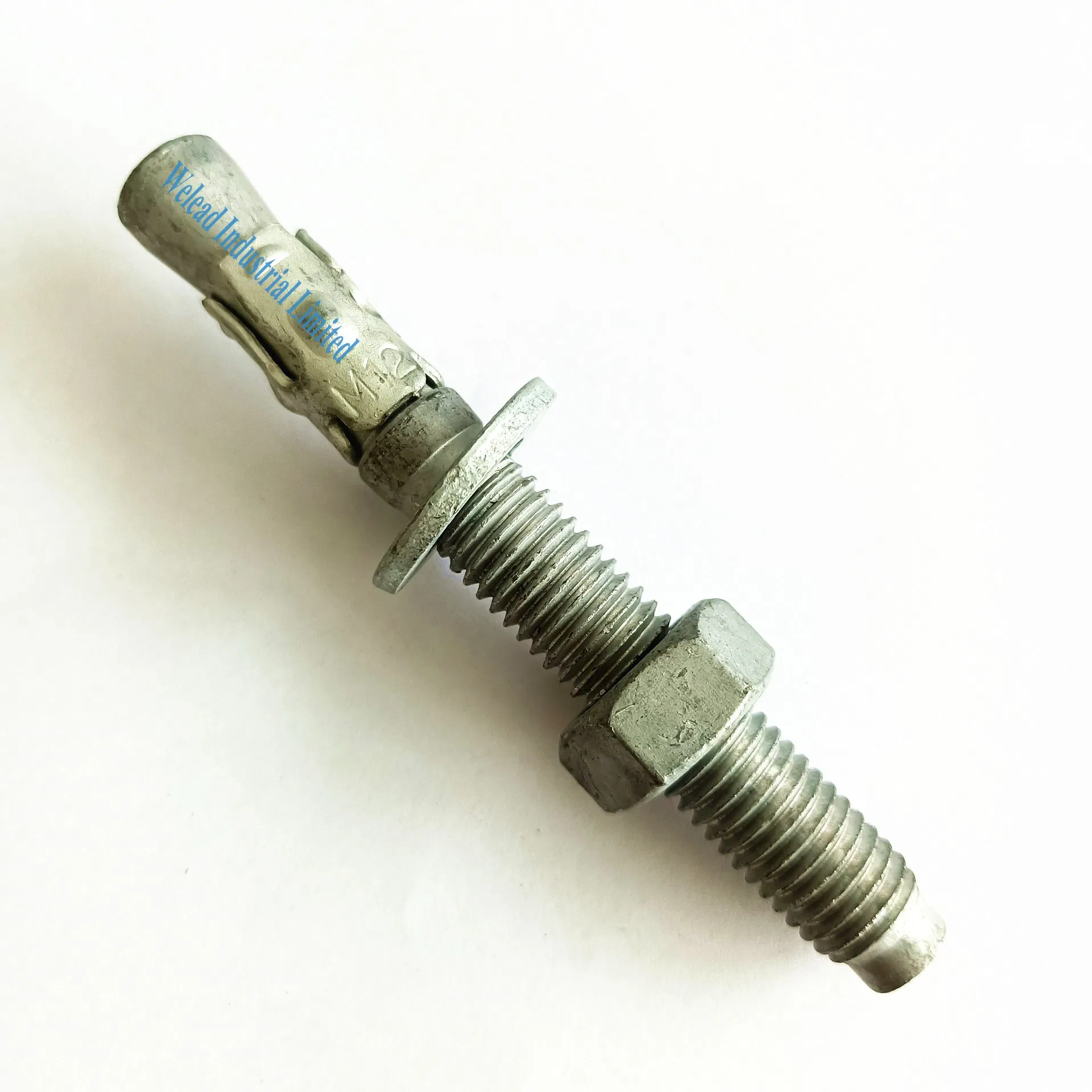 Hot Dipped Galvanization 10 х 95 Wedge Anchor Throughbolt Fixing Expansion Bolt Concrete Fastener Carbon Steel Grade 4.8 China Manufacturer