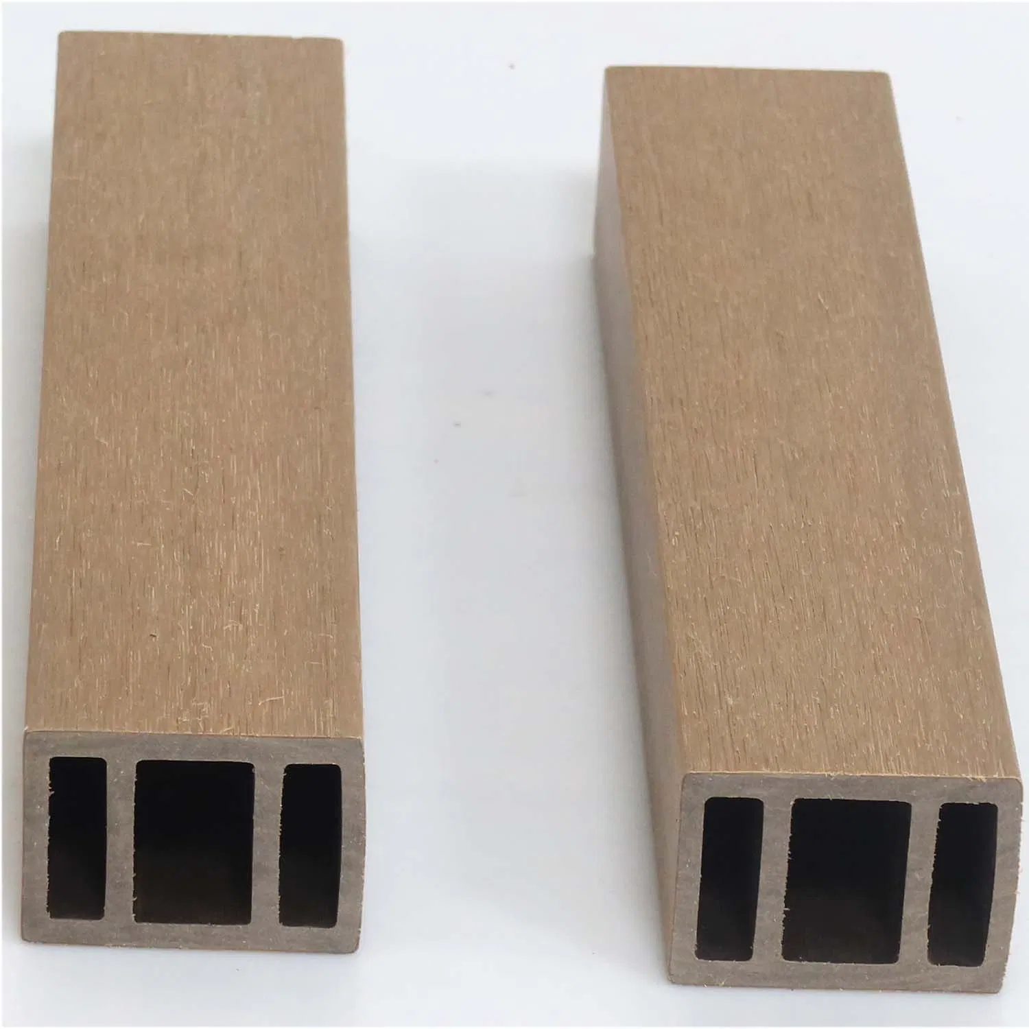 Luxury Home Building Decorative Outdoor Square Hollow Beam Timber Wood Plastic Composite WPC Profile Tubes for Exterior Wall Partition