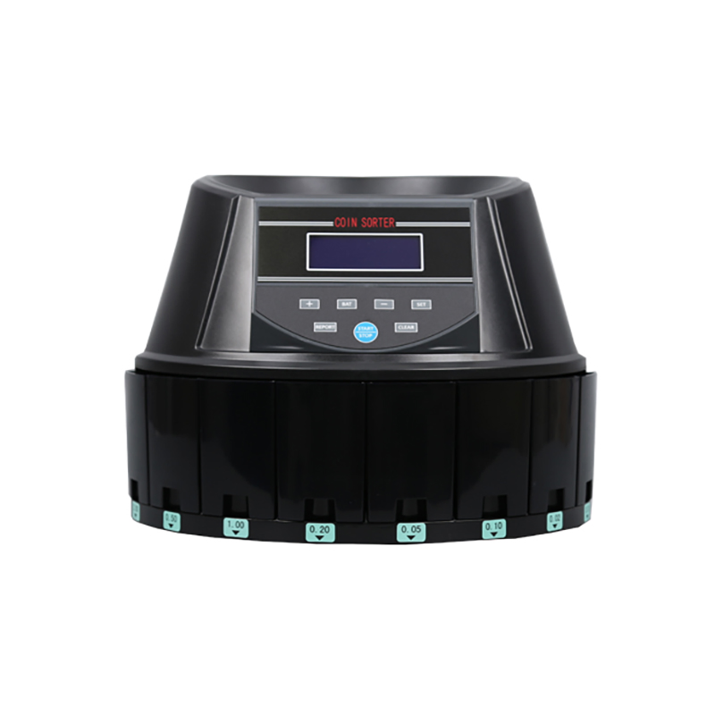 CS-5504  Automatic Coin Counter Sorter Wrapper Machine Digital Display High Speed Bank Grade Cash Organizer Tool