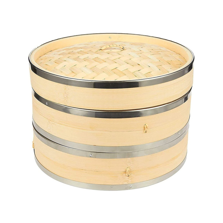 10 Inch Steamer Pot Tradition Handmade Food Bamboo Steamer