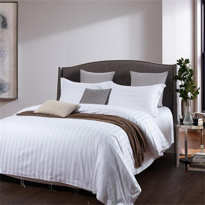 Hospital Hotel Bed Fitted Sheet with 1cm Stripe