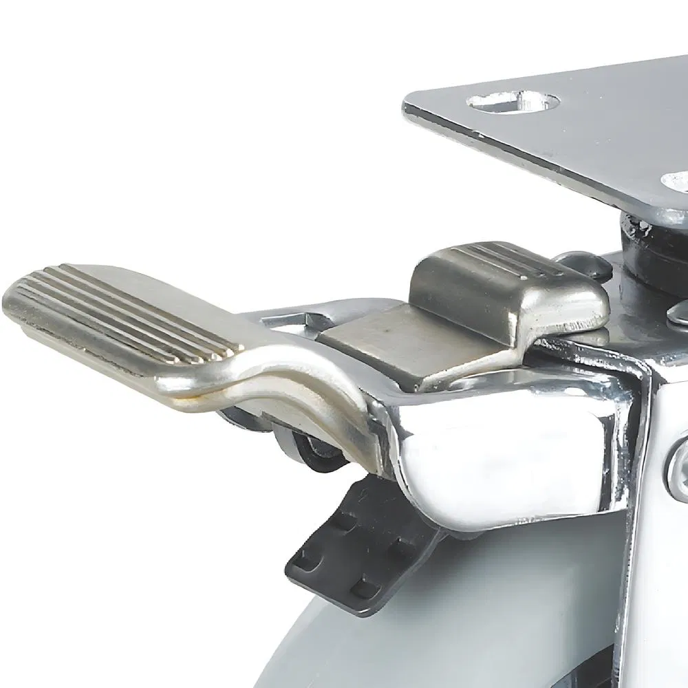 Swivel PU Caster W/PP Core, Ball Bearing & Brake, E-A04#