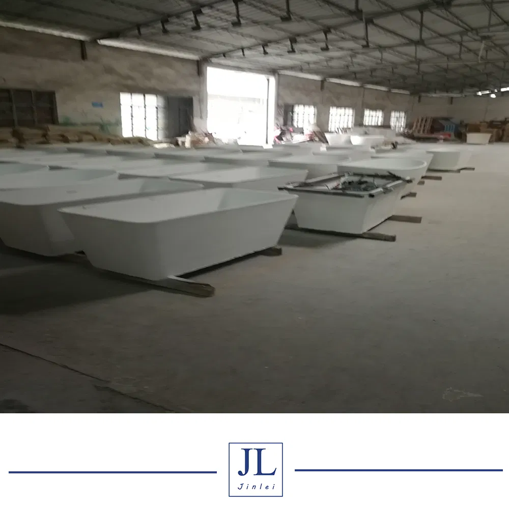 Factory Price PMMA Matt/Glossy Freestanding Pure White Solid Surface Artifical Stone Bathtub